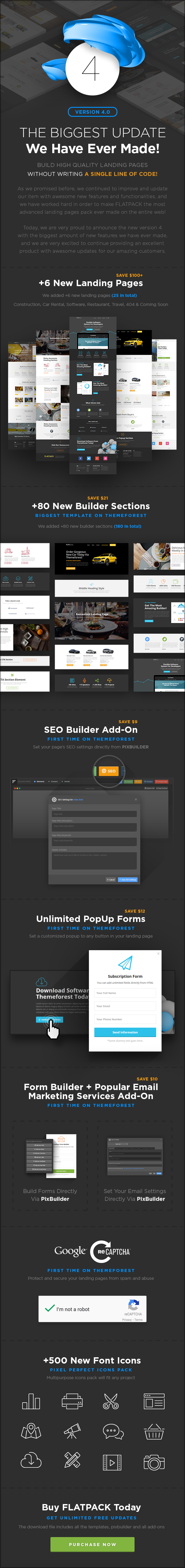 FLATPACK – Landing Pages Pack With Page Builder - 8