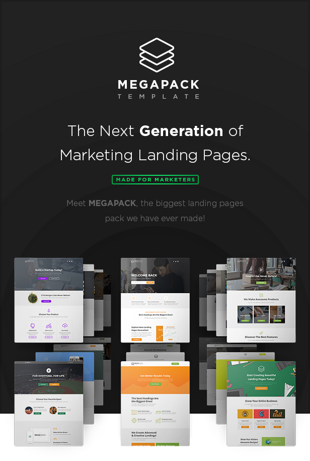 MEGAPACK – Marketing HTML Landing Pages Pack + PixFort Page Builder Access - 20